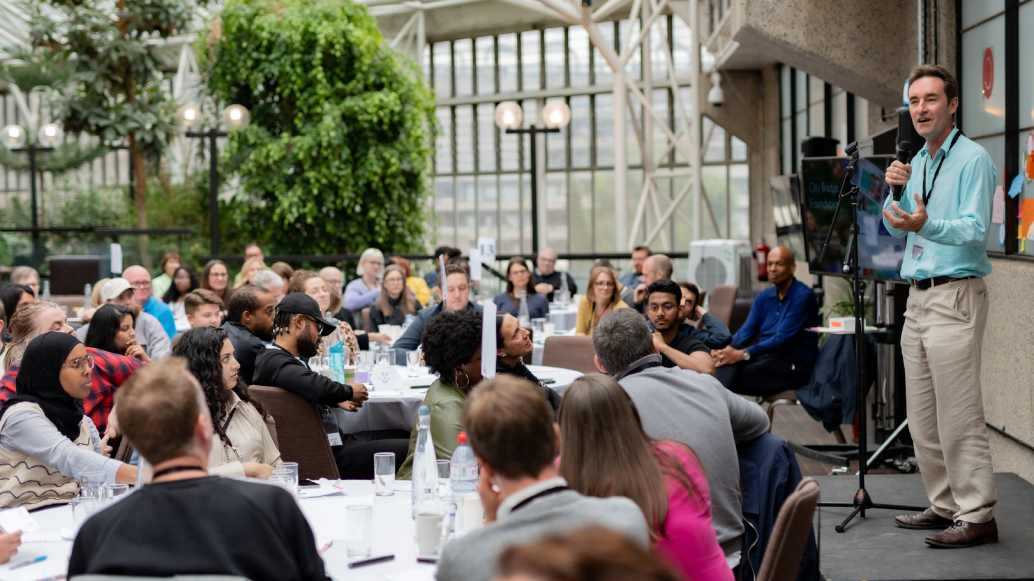 Colleagues from across City Bridge Foundation meet at the Barbican for an all-staff team day.